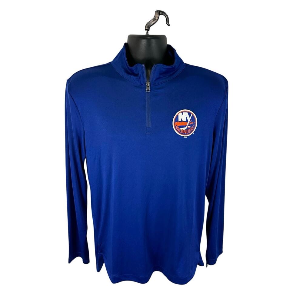 Fanatics x NHL New York Islanders Performance 1/4 Zip Pullover Blue Size Medium